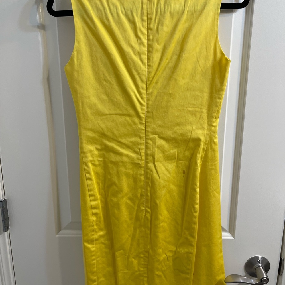 Boss Hugo Boss Yellow Ruched Pleated Dress - Picture 2 of 7